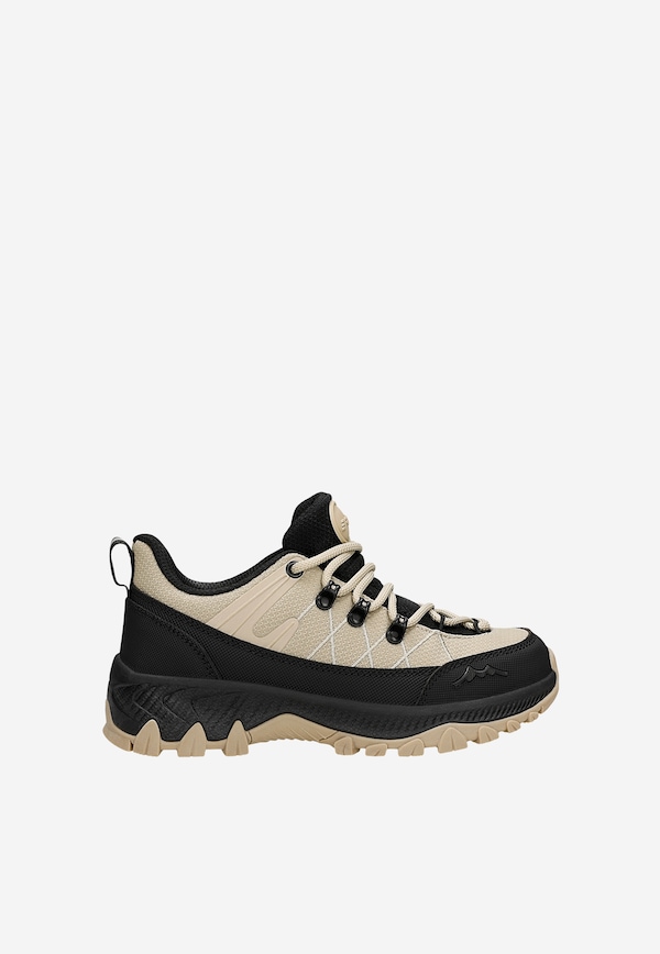 Beżowo-czarne trekkingi dziecięce z membraną Nano-Tex™ BARTEK 87011-44
