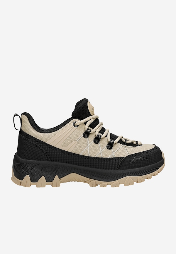 Béžovo-čierne detské trekkingové topánky s membránou Nano-Tex™ BARTEK 87011-44