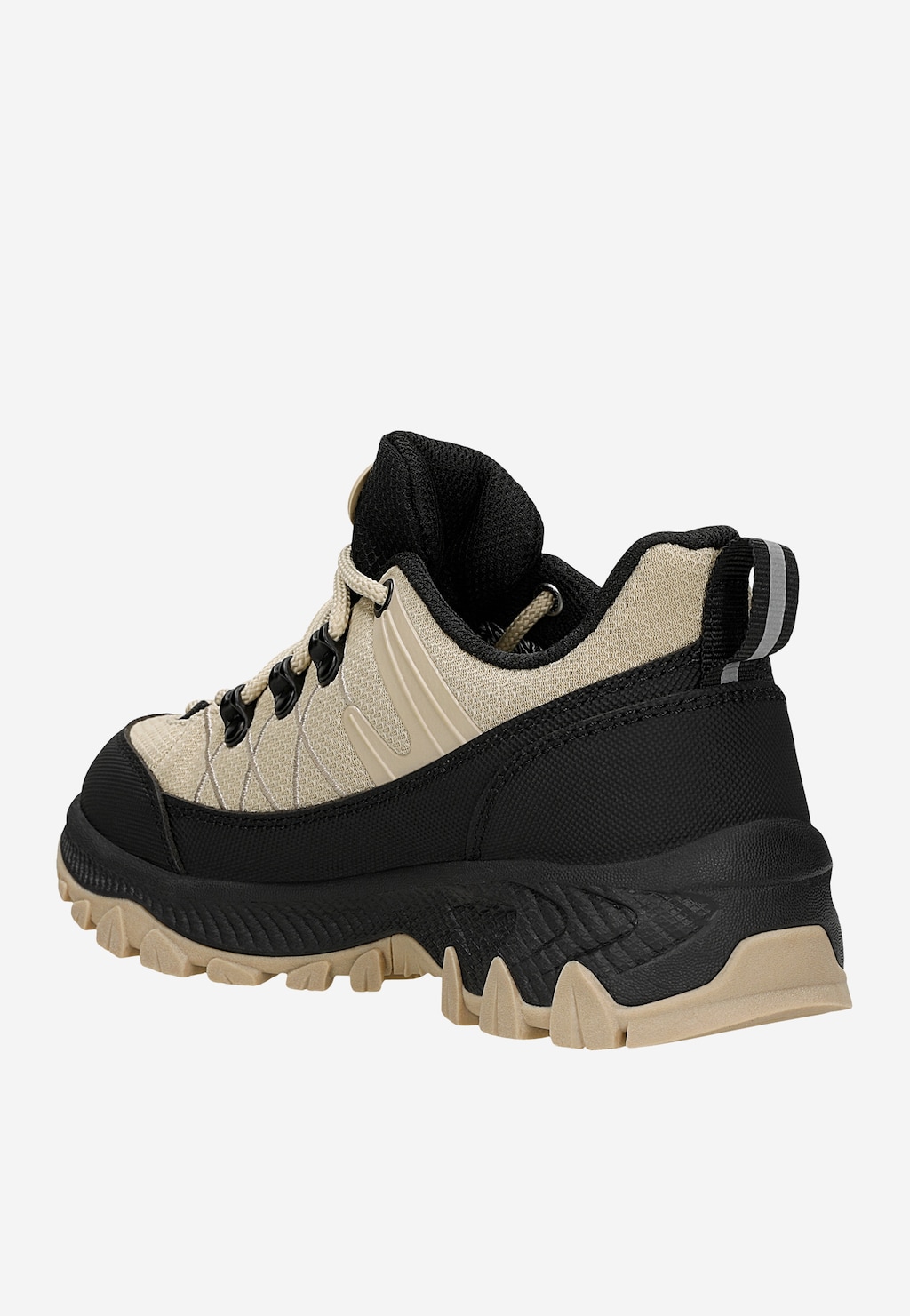 Beżowo-czarne trekkingi dziecięce z membraną Nano-Tex™ BARTEK 87011-44 Widok 3