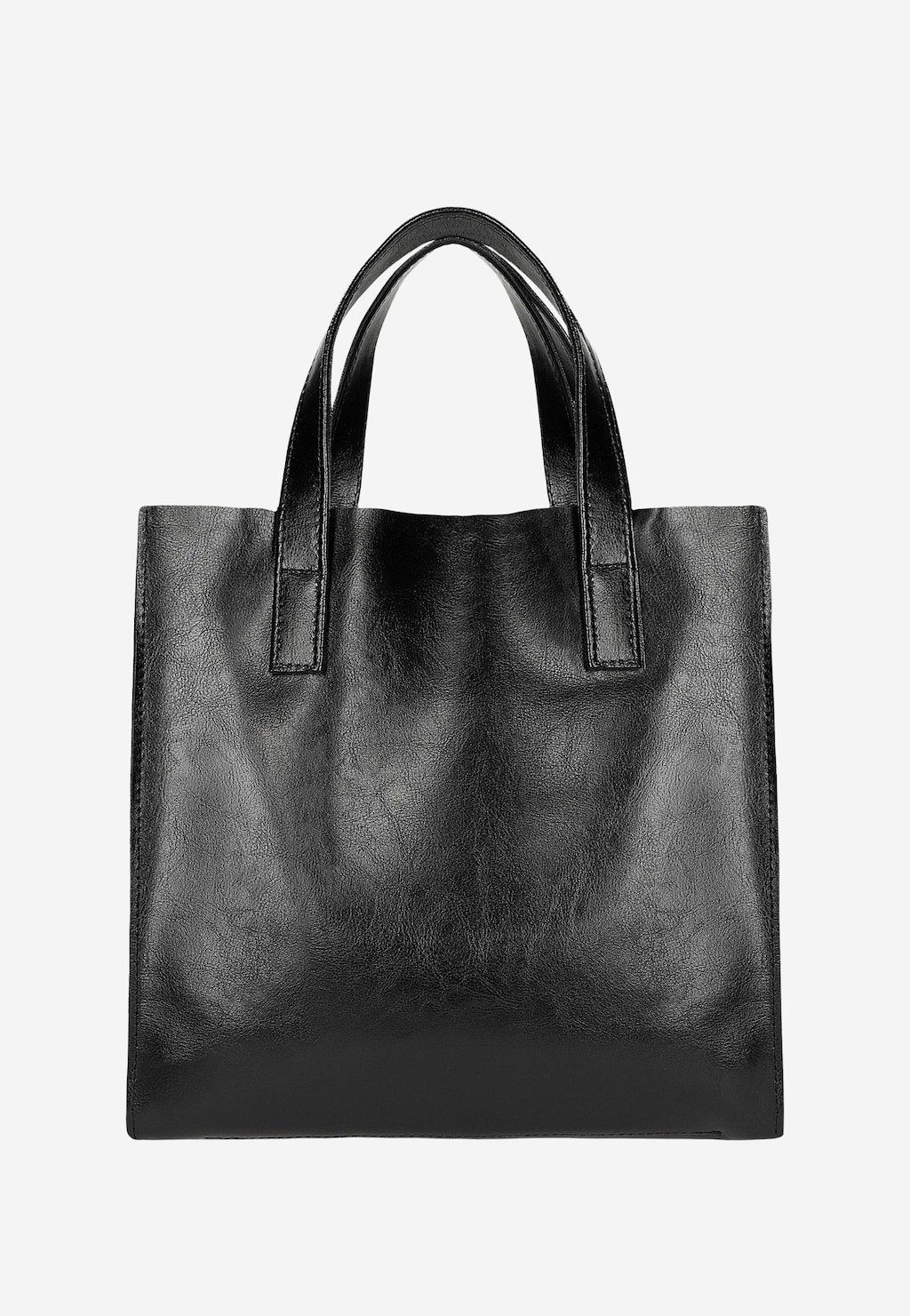 Czarna torebka damska z zewnętrzną kieszenią 80348-51 Widok 3