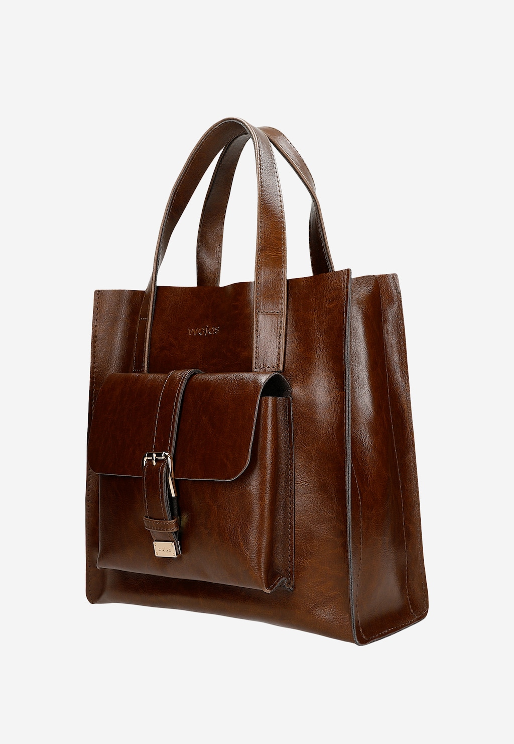 Brązowa torebka damska ze złotymi elementami 80348-52 Widok 2