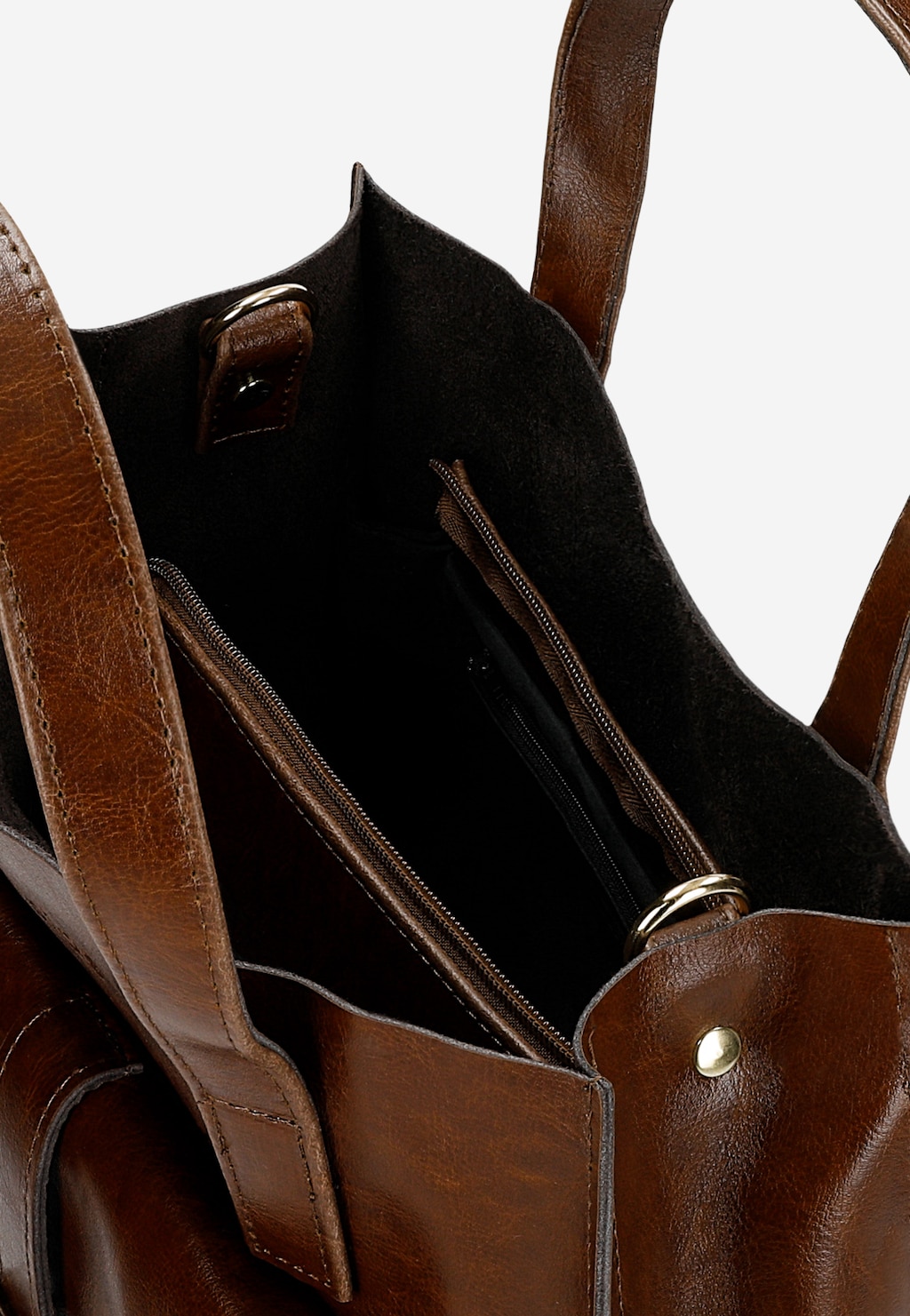 Brązowa torebka damska ze złotymi elementami 80348-52 Widok 5