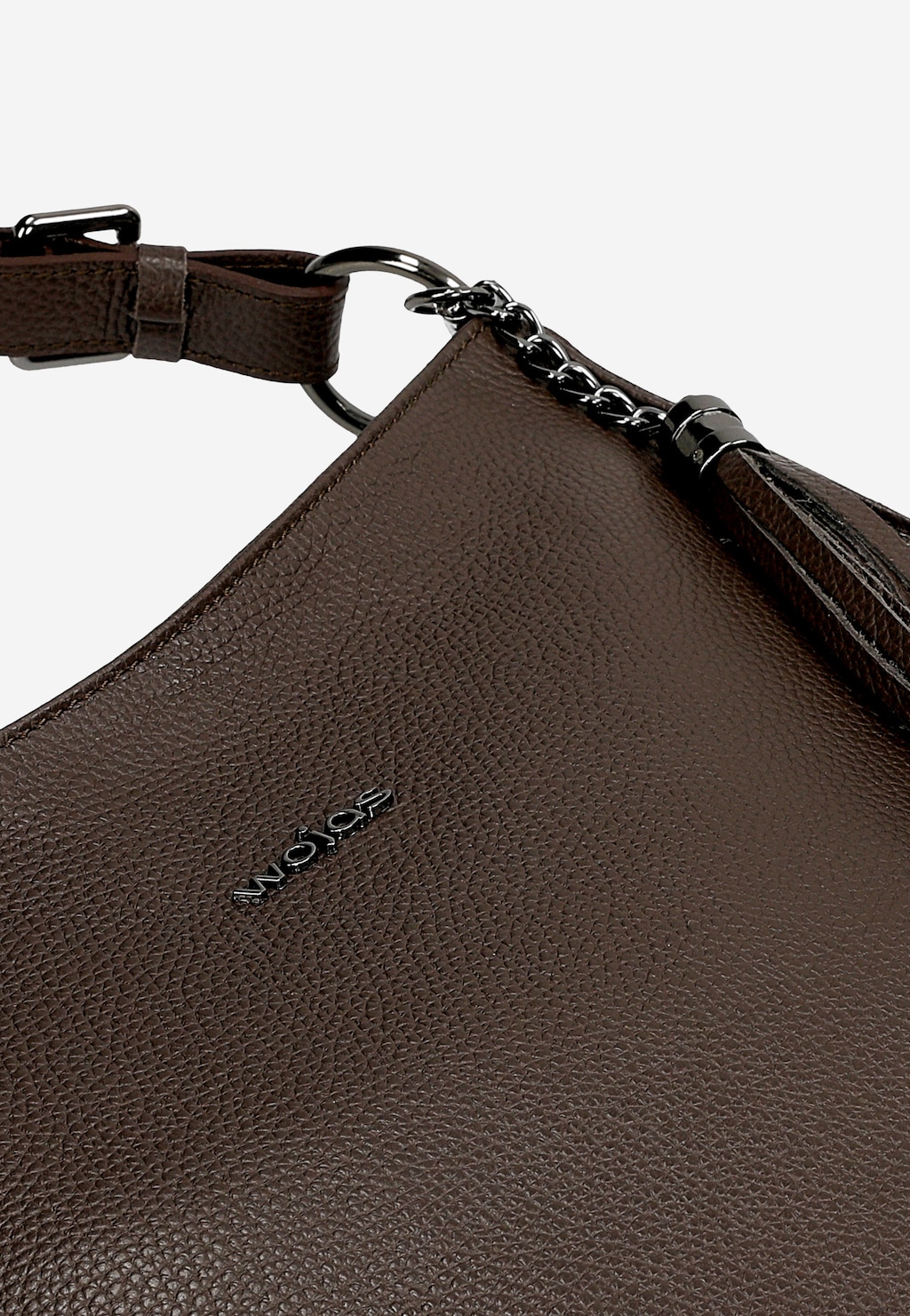 Velká dámská kožená kabelka v čokoládově hnědé barvě 80428-52 Widok 7