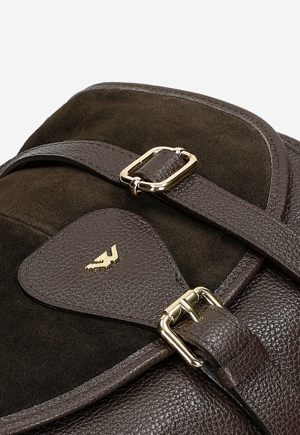 Malá hnedá crossbody kabelka z kombinovaných kož 80401-72 Widok 7