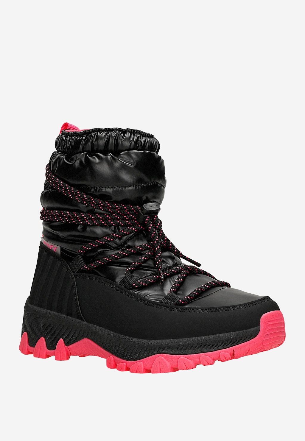 Čierno-ružové snehule pre dievčatá s ortaliónovou sárou BARTEK 85007-11 Widok 3