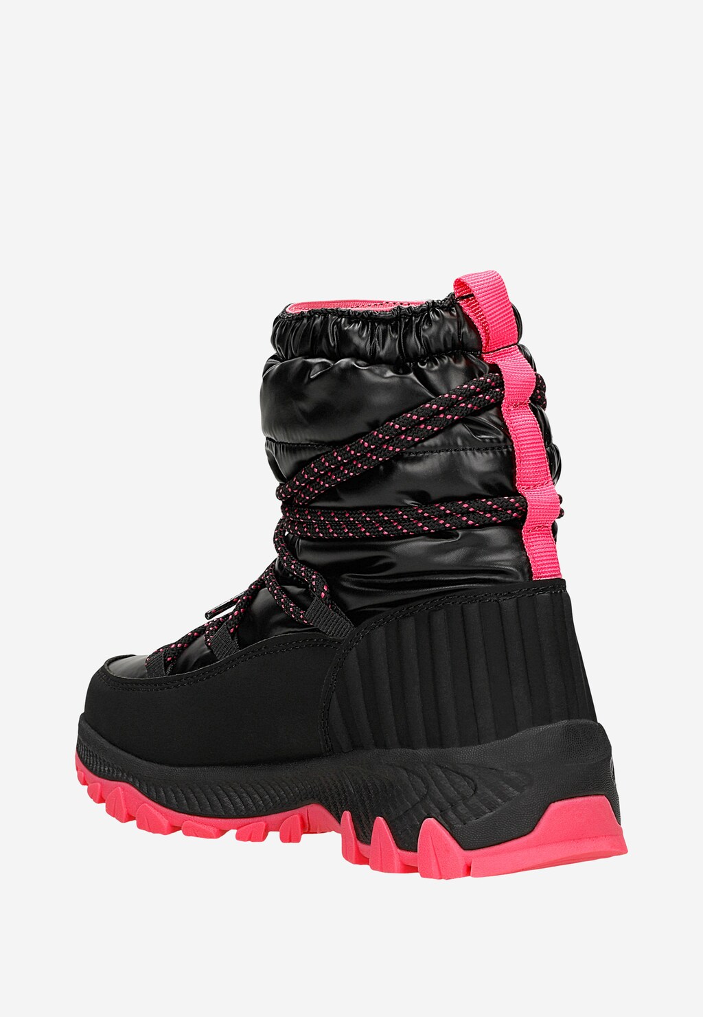 Čierno-ružové snehule pre dievčatá s ortaliónovou sárou BARTEK 85007-11 Widok 4