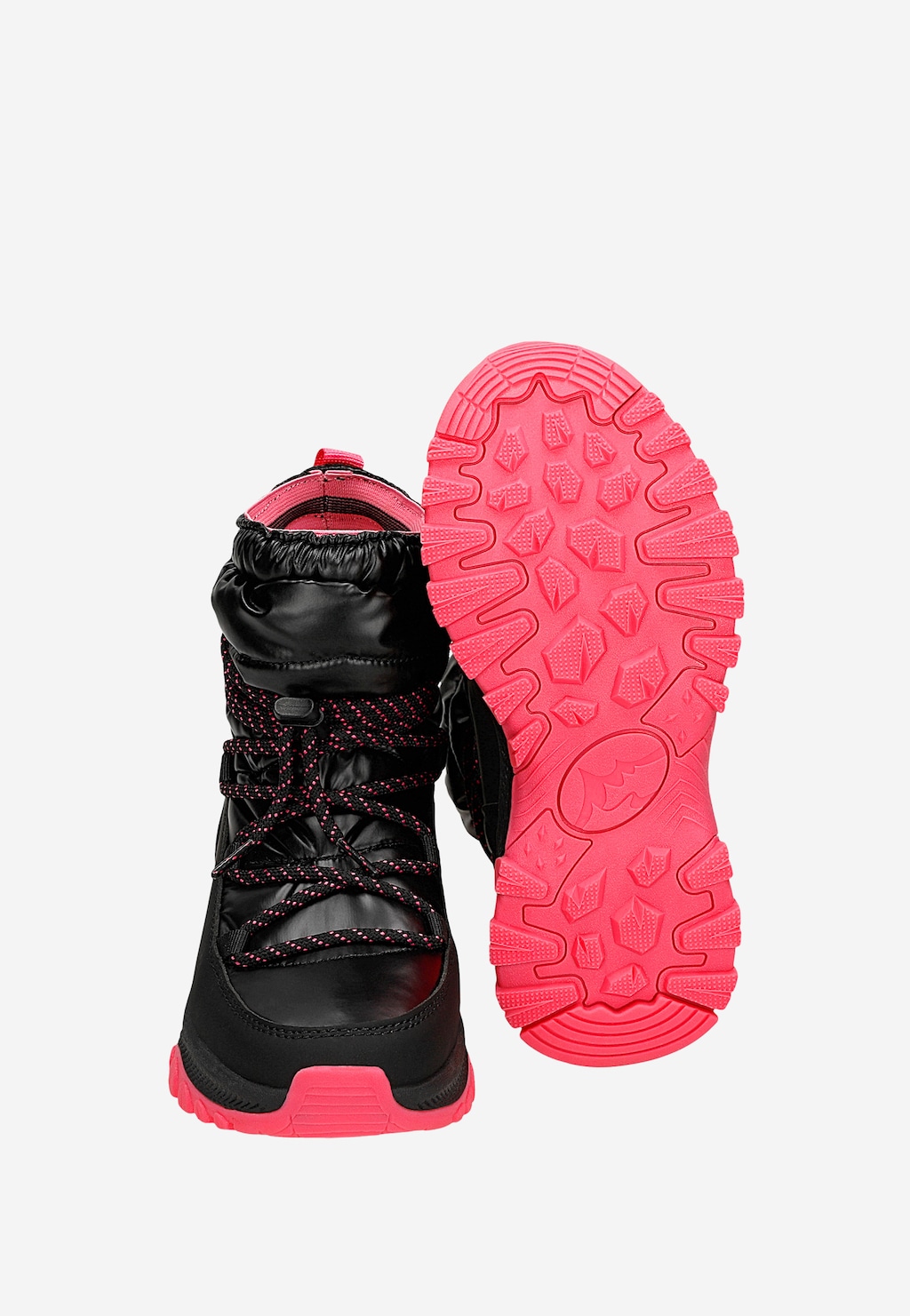 Čierno-ružové snehule pre dievčatá s ortaliónovou sárou BARTEK 85007-11 Widok 8