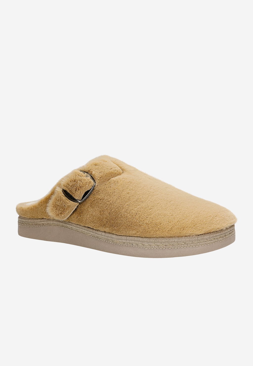 Jasnobrązowe futerkowe pantofle RELAKS R34012-12 Widok 2