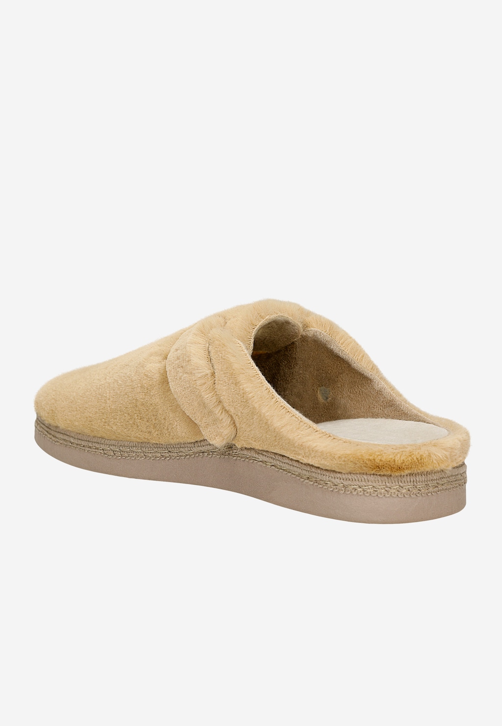 Jasnobrązowe futerkowe pantofle RELAKS R34012-12 Widok 3