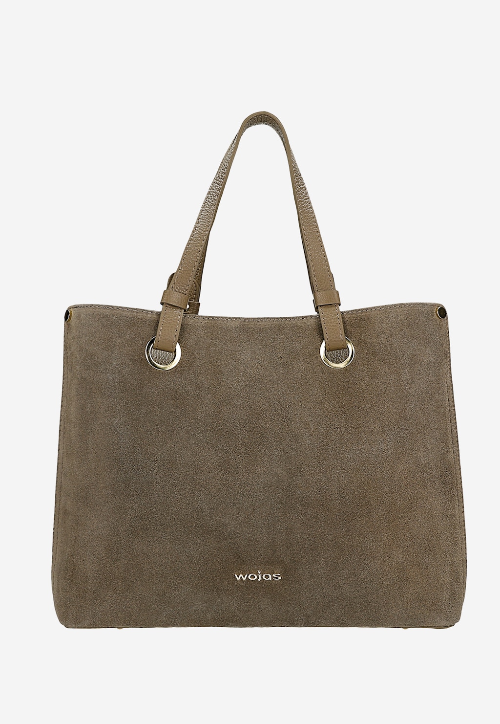 Béžová dámská kabelka z lícové kůže a velurové štěpky 80427-74 Widok 1