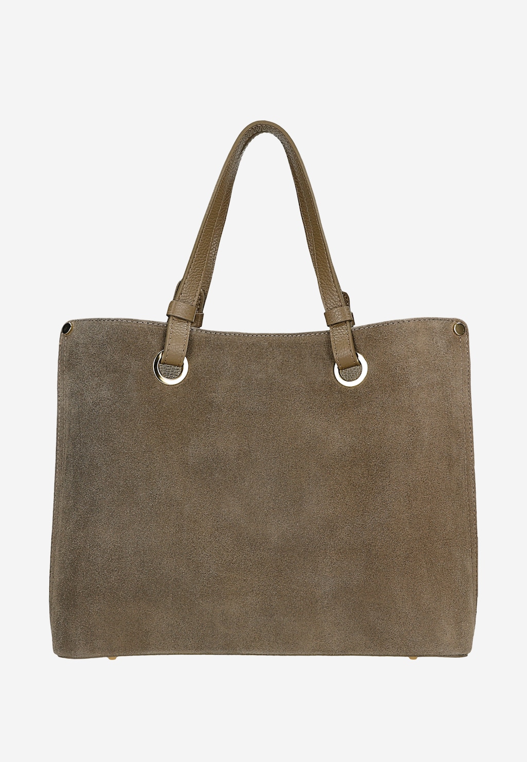 Béžová dámská kabelka z lícové kůže a velurové štěpky 80427-74 Widok 3