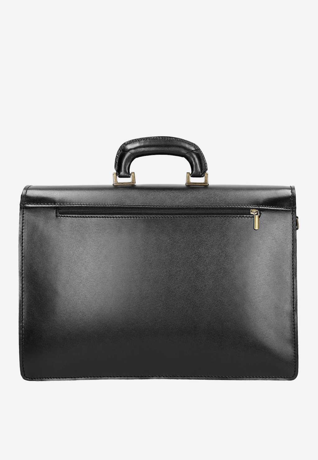 Czarna klasyczna teczka męska ze skóry licowej 90010-51 Widok 4