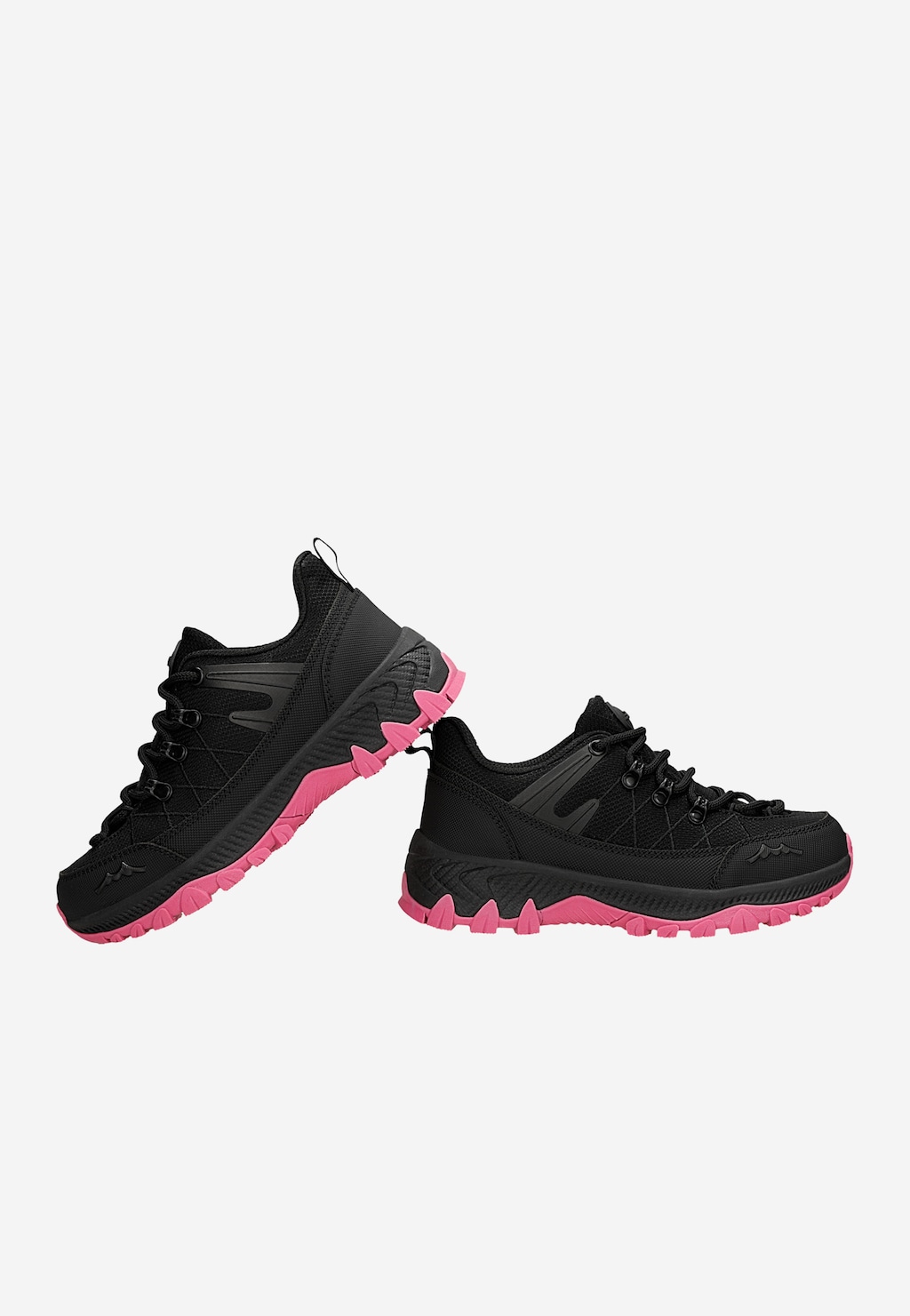 Czarne trekkingi dla dziewczynki z różowymi podeszwami BARTEK 87011-45 Widok 6