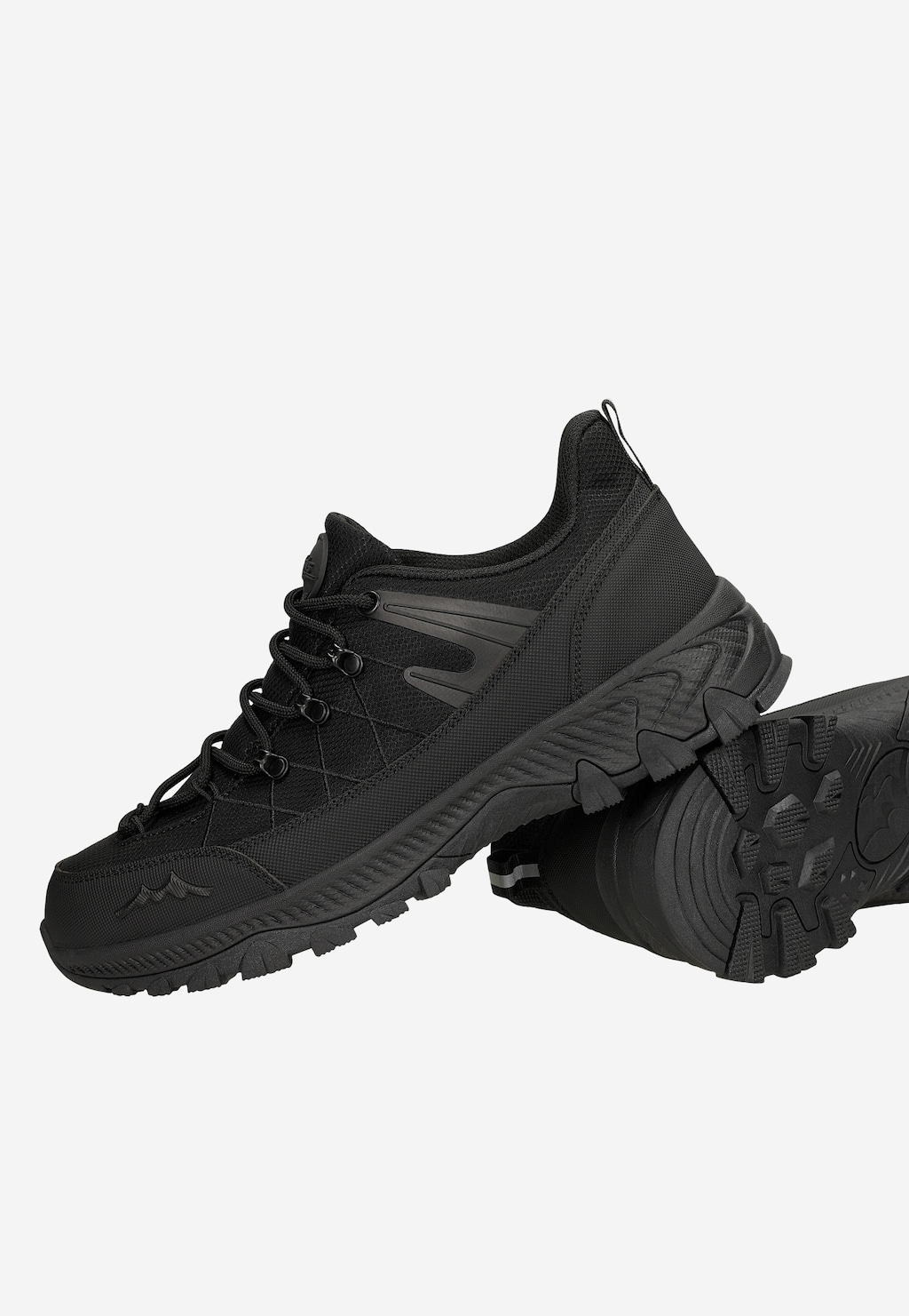 Czarne niskie trekkingi RELAKS R34204-41 Widok 6