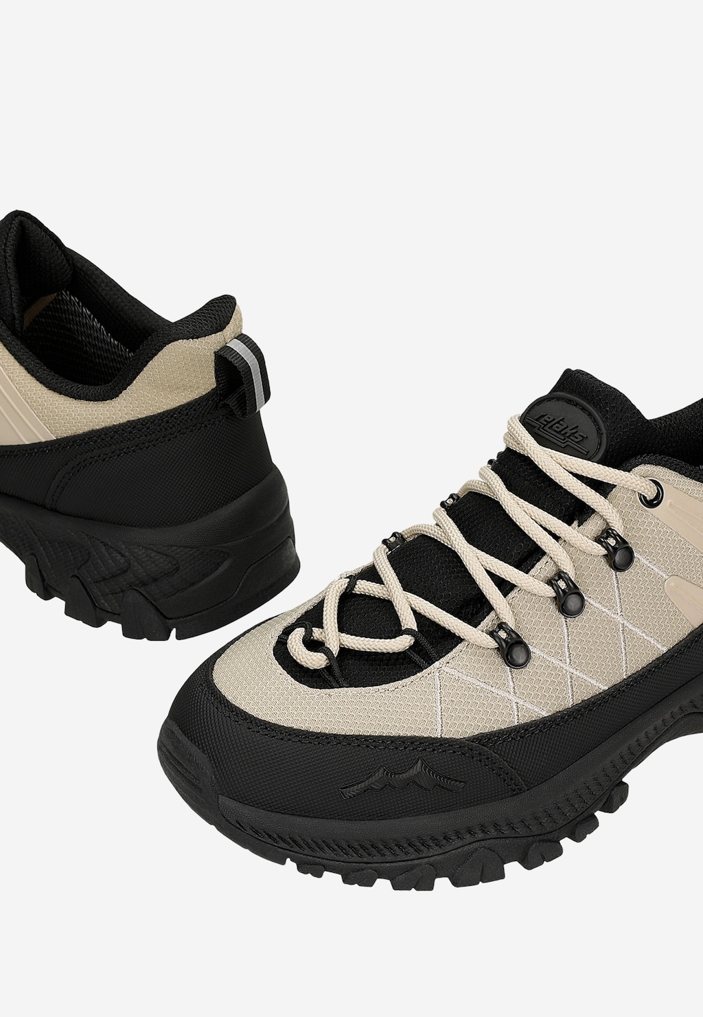 Beżowo czarne półbuty trekkingowe damskie RELAKS z membraną nano-TEX™ R34204-44 Widok 6