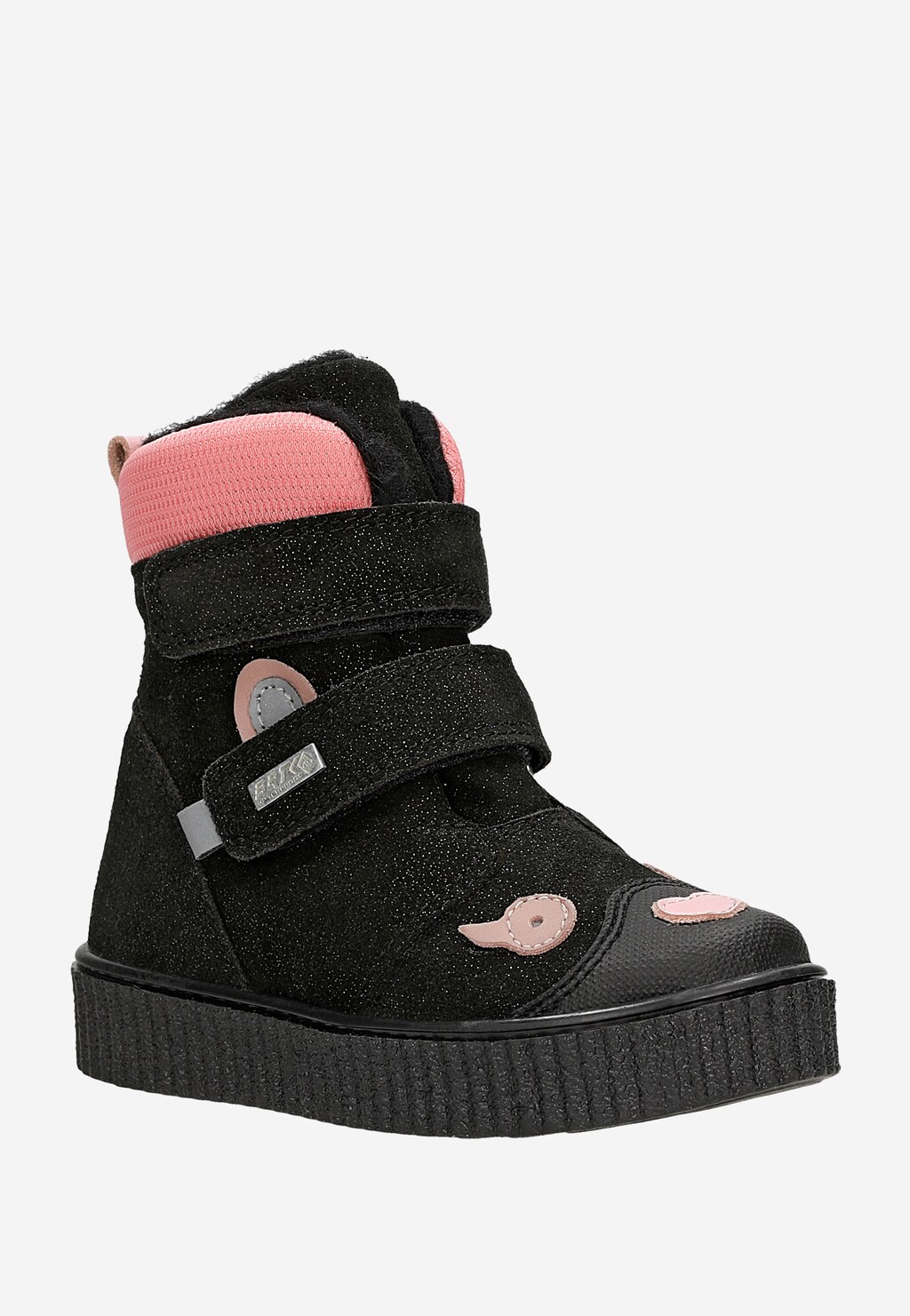 Černé kotníkové boty s membránou a vlněnou podšívkou BARTEK 14021102 Widok 3