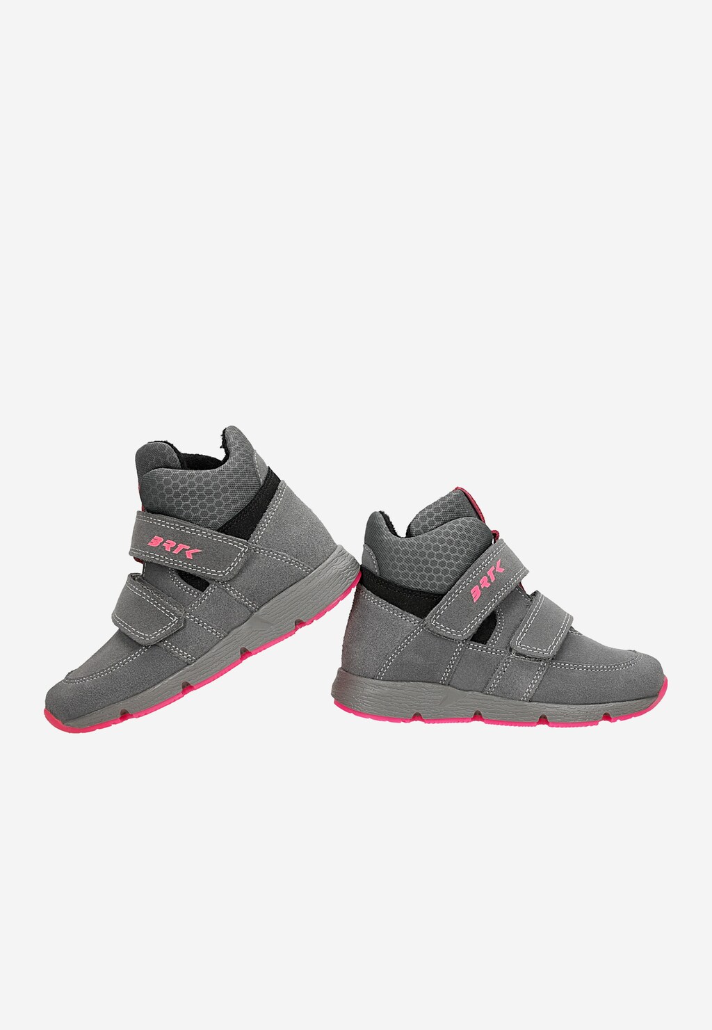 Szare trzewiki z różowymi akcentami BARTEK T-64018P/SZ/K59 Widok 6