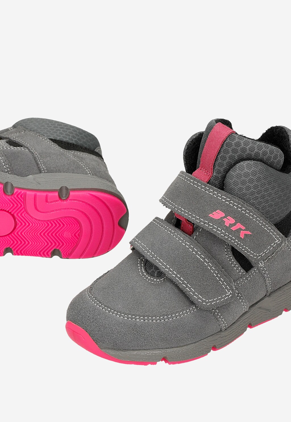 Szare trzewiki z różowymi akcentami BARTEK T-64018P/SZ/K59 Widok 7