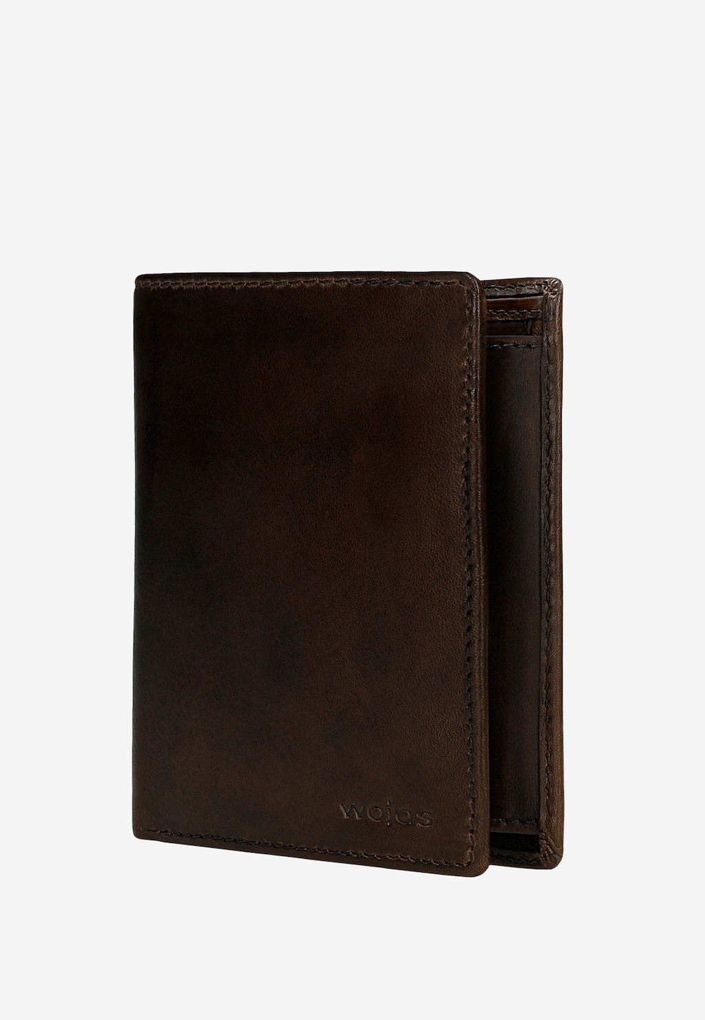 Ciemnobrązowy skórzany portfel męski 91119-52 Widok 2