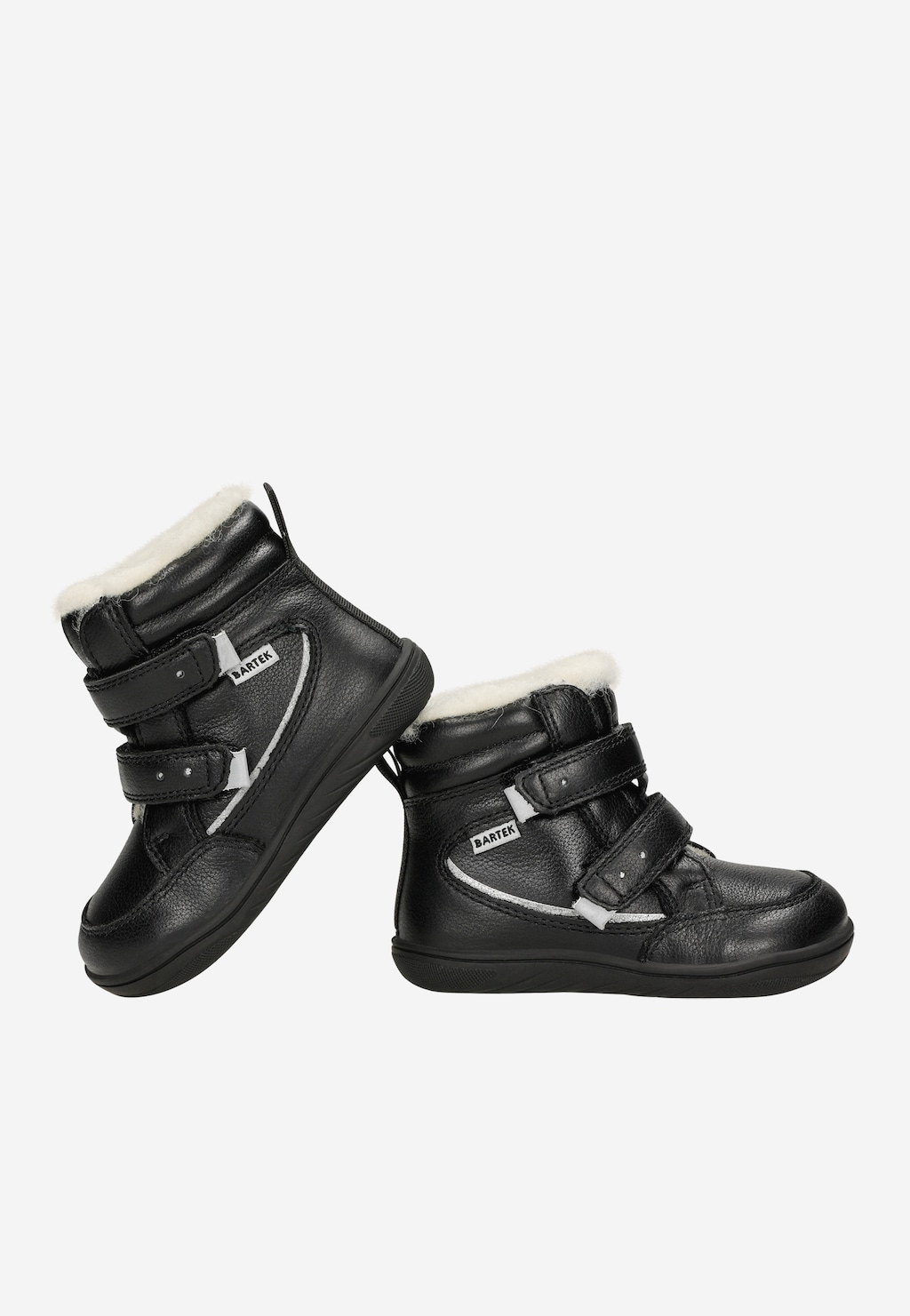 Czarne skórzane śniegowce barefoot ocieplane naturalną wełną BARTEK 84014-51 Widok 6