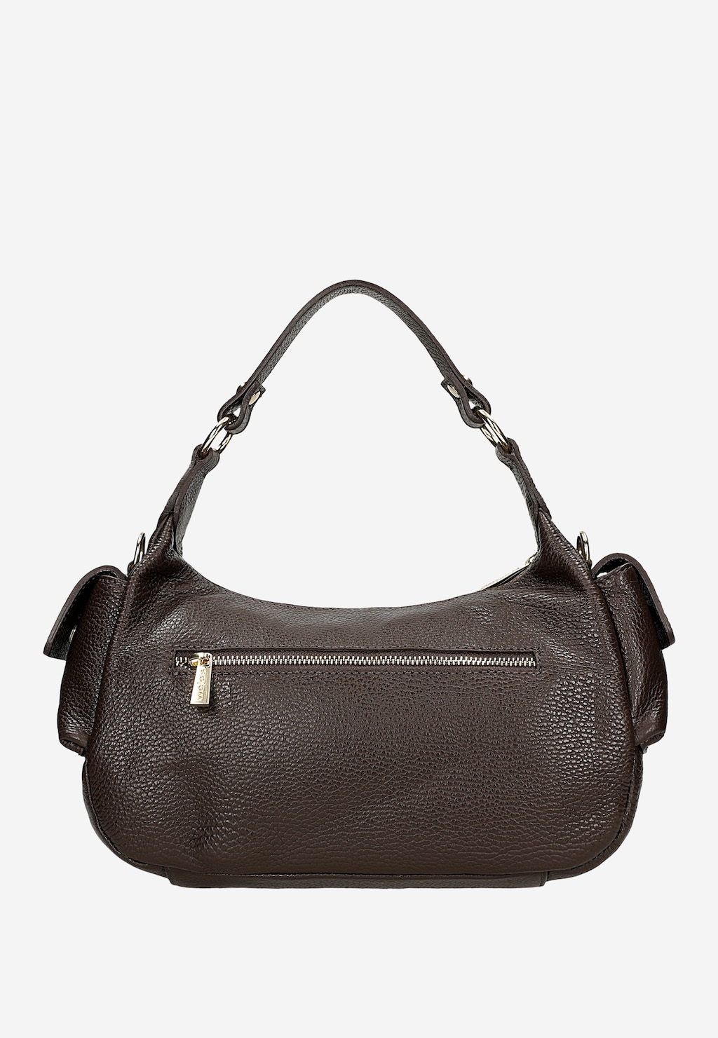 Ciemnobrązowa skórzana torebka damska 80458-52 Widok 3