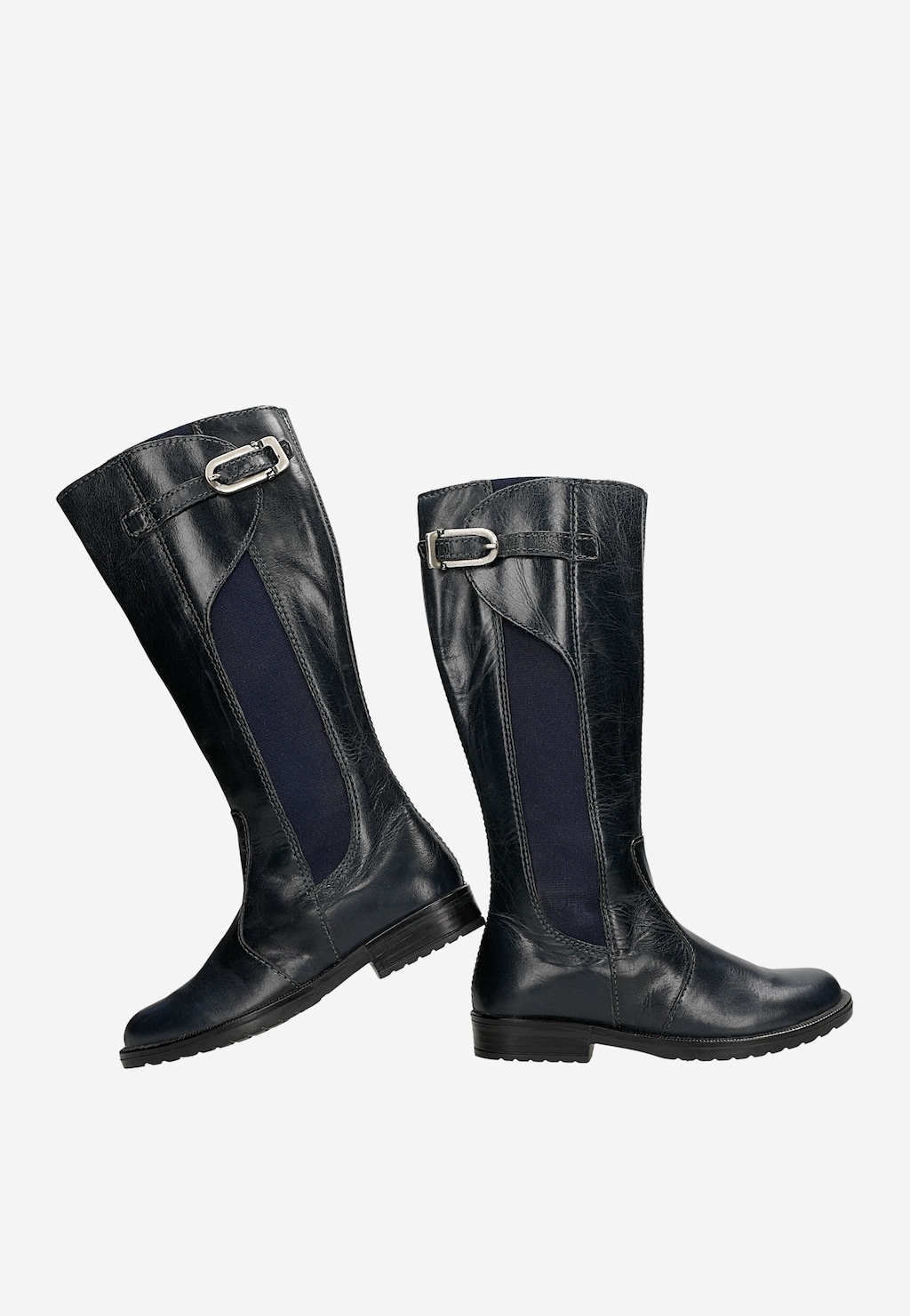 Kozaki BARTEK T-BLANCHE/SOF/BLU II, dla dziewcząt, granatowy Widok 4