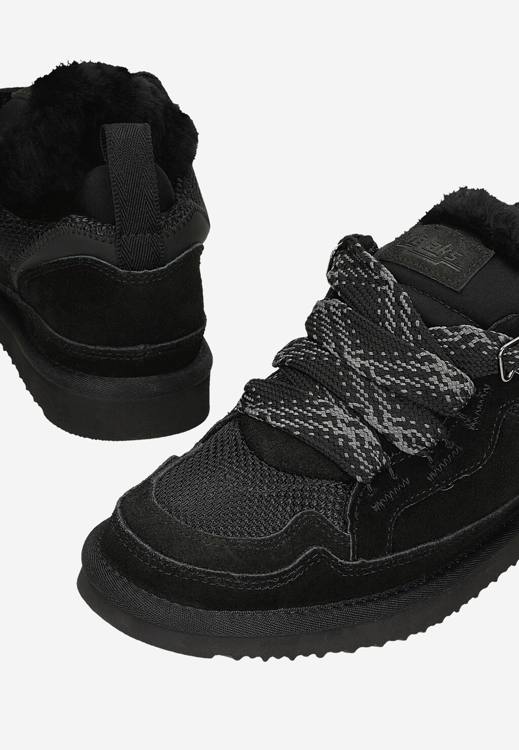 Czarne niskie śniegowce RELAKS z futerkiem R64013-81 Widok 6