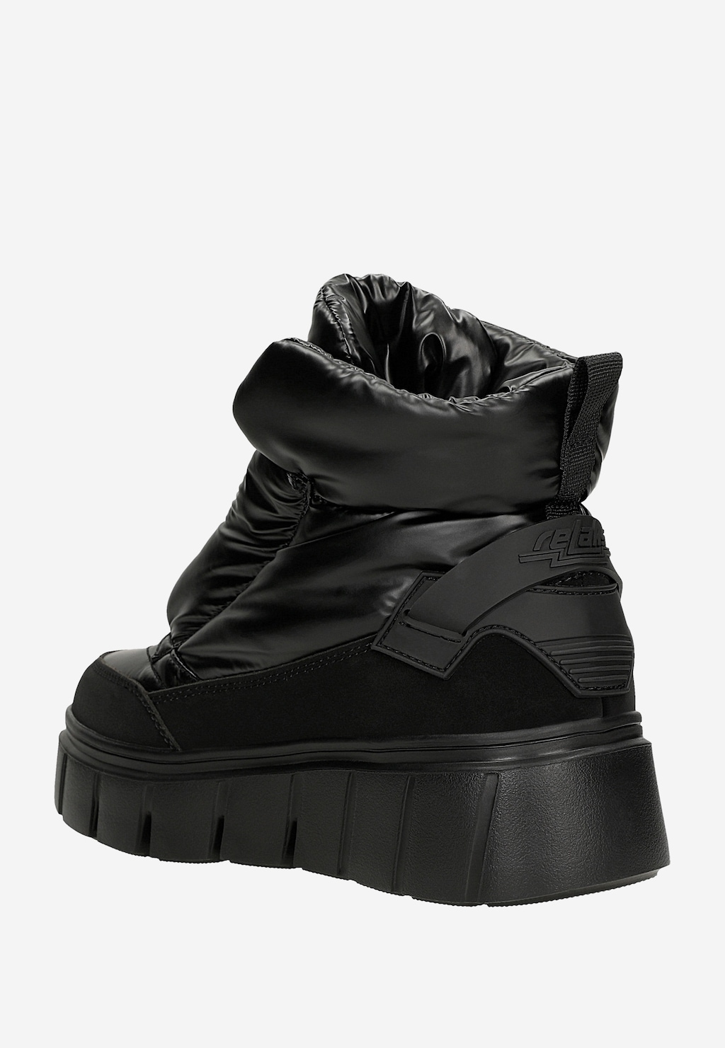 Czarne ocieplane śniegowce RELAKS R64014-11 Widok 3