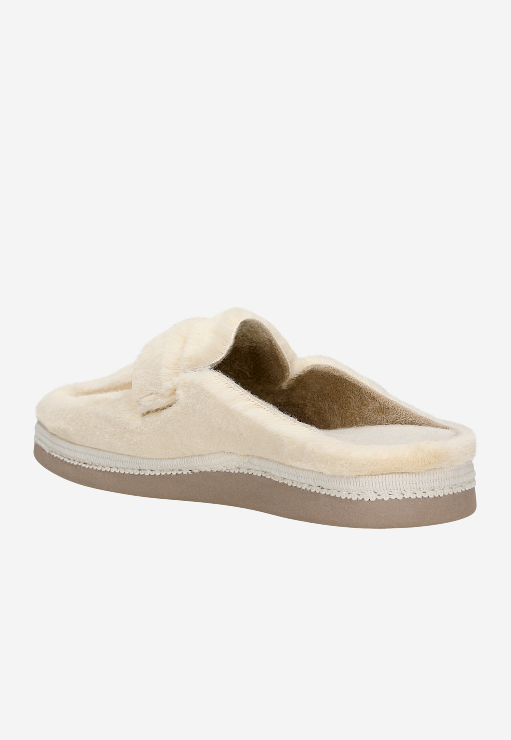 Beżowe futrzane kapcie RELAKS R34013-19 Widok 3