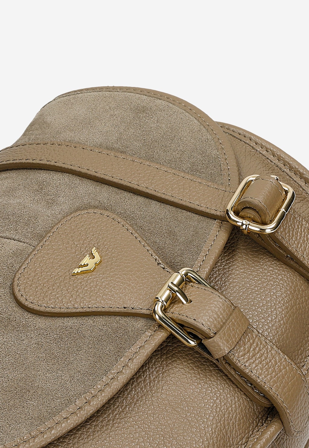 Ciemnobeżowa torebka półksiężyc 80401-74 Widok 7