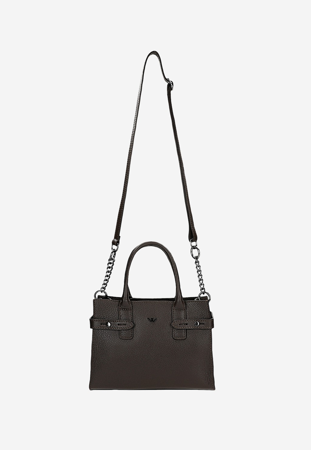 Brązowa czekoladowa torebka skórzana 80405-52 Widok 4