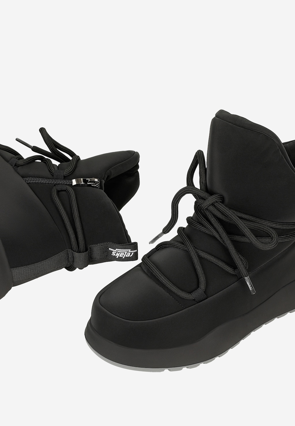 Czarne ocieplane śniegowce damskie RELAKS R55142-41 Widok 6