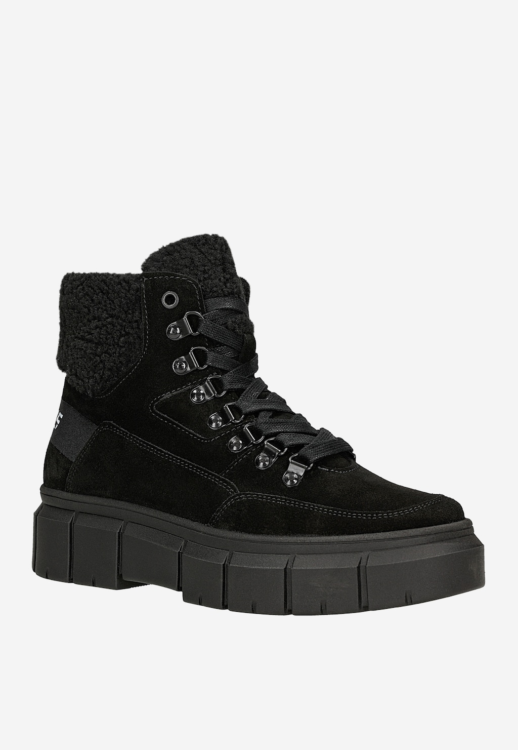 Czarne trzewiki damskie RELAKS z dwoiny welurowej R64003-81 Widok 2