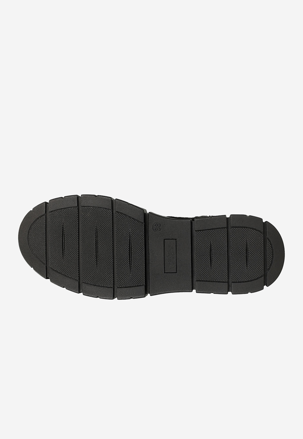 Czarne trzewiki damskie RELAKS z dwoiny welurowej R64003-81 Widok 5