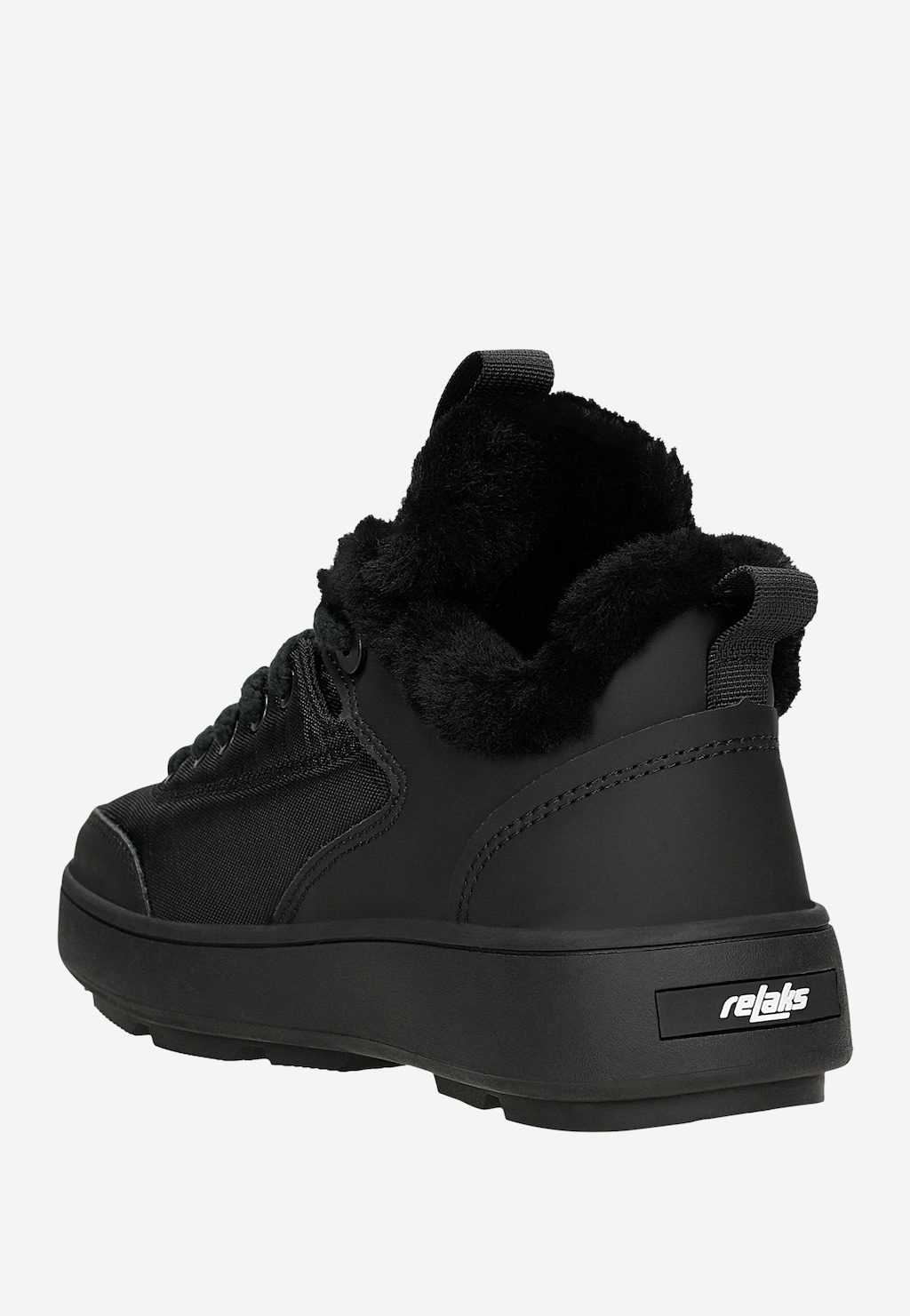 Czarne niskie śniegowce RELAKS R64012-11 Widok 3