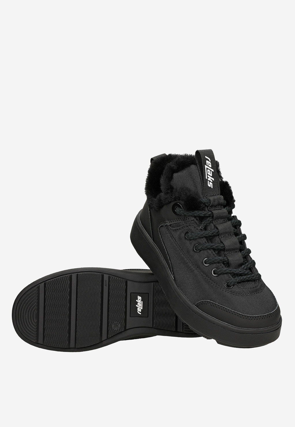 Czarne niskie śniegowce RELAKS R64012-11 Widok 7