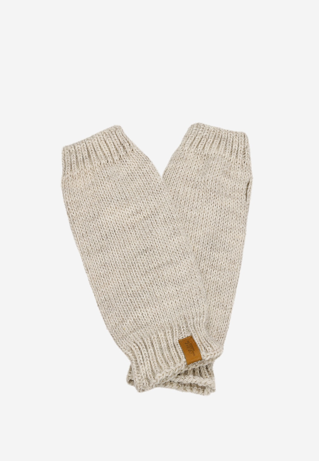 Beżowe rękawiczki damskie typu mitenki RELAKS R95007-84 Widok 1