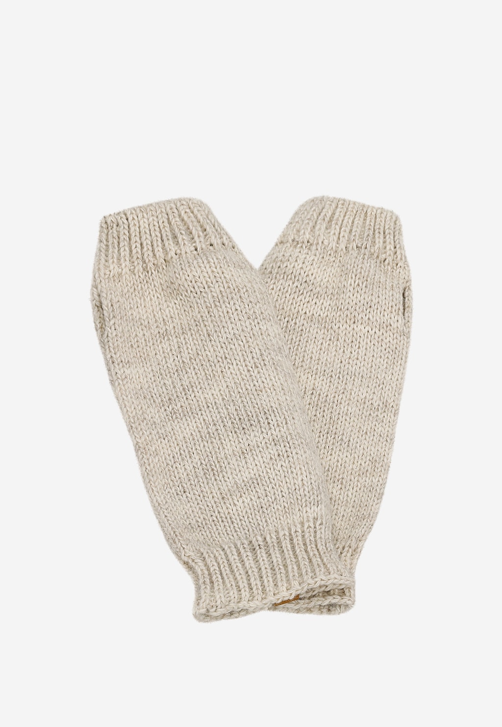 Beżowe rękawiczki damskie typu mitenki RELAKS R95007-84 Widok 2