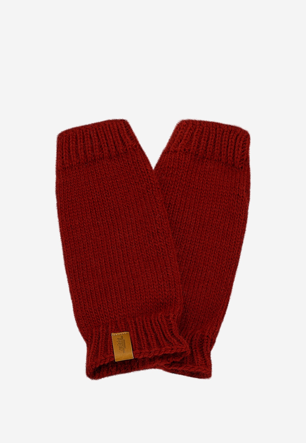 Bordowe mitenki damskie RELAKS R95007-85 Widok 1