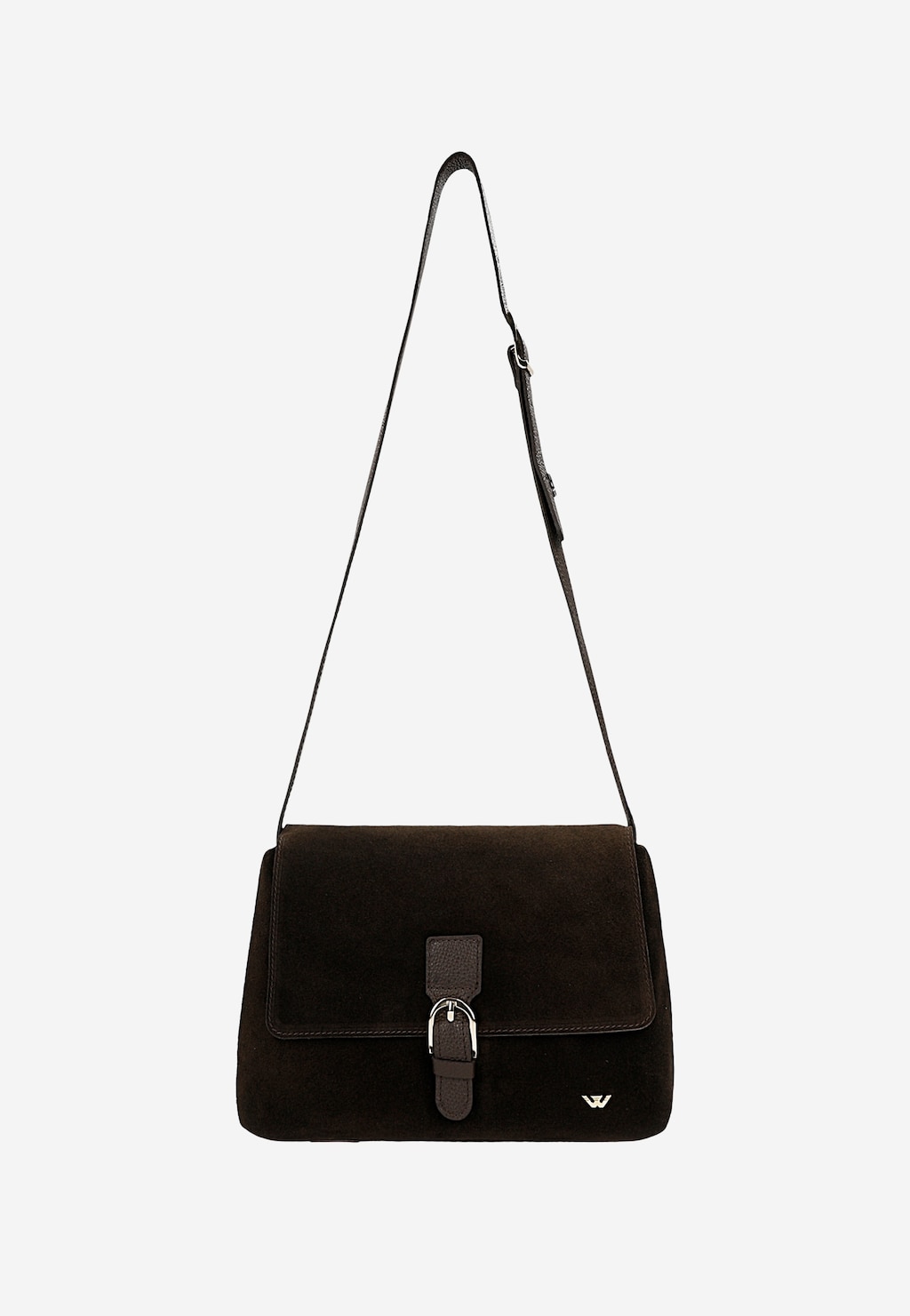 Czekoladowa torebka damska z łączonych skór 80395-72 Widok 4