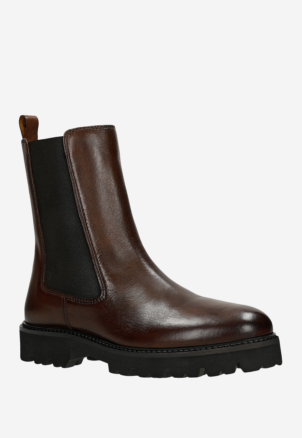 Brązowe wysokie sztyblety damskie 55357-52 Widok 2