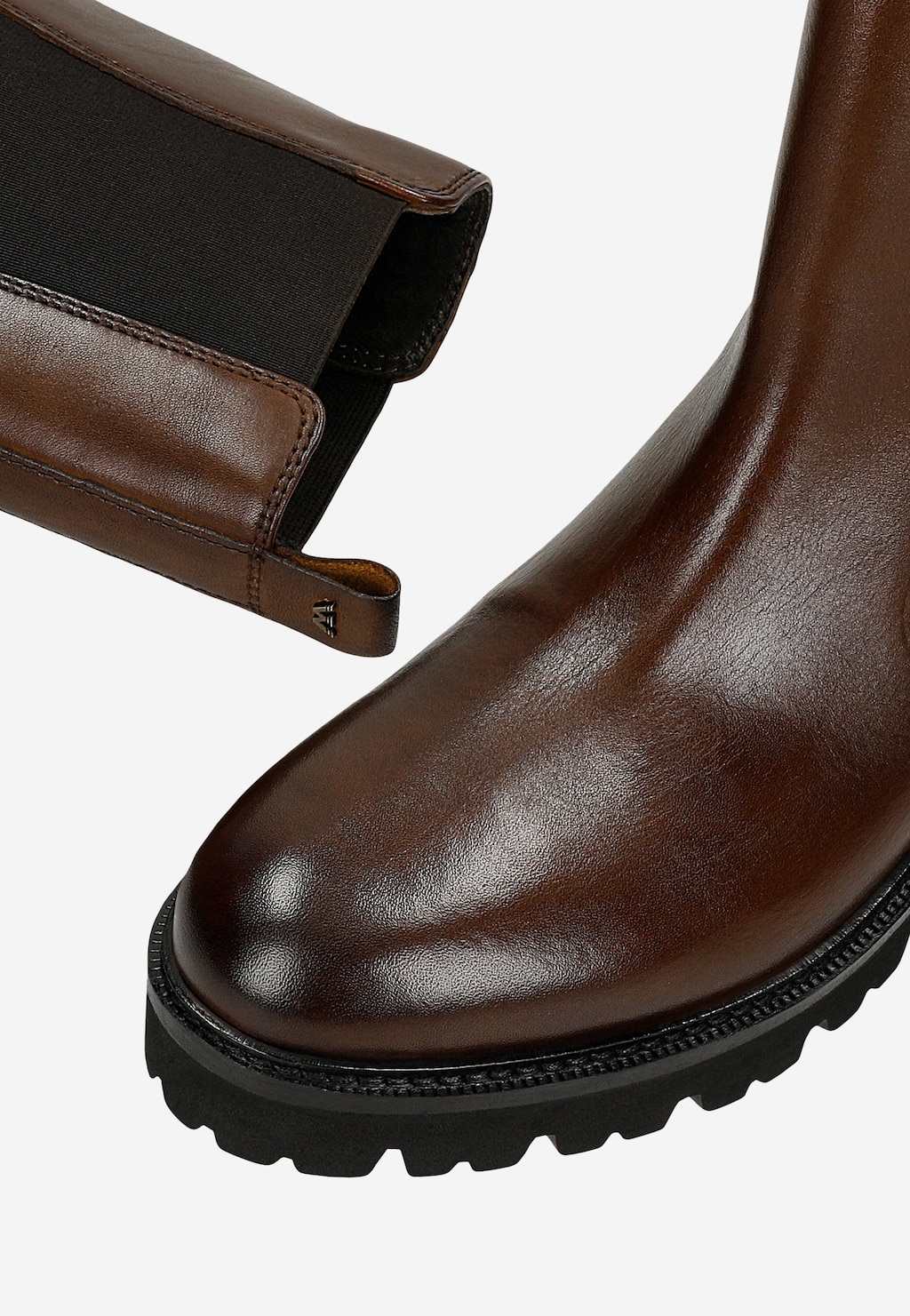 Brązowe wysokie sztyblety damskie 55357-52 Widok 6