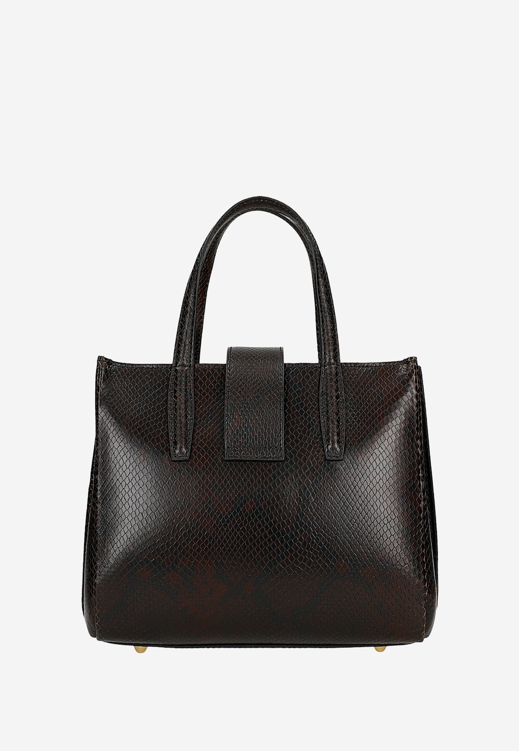 Brązowy czekoladowy kuferek damski ze skóry 80404-53 Widok 3