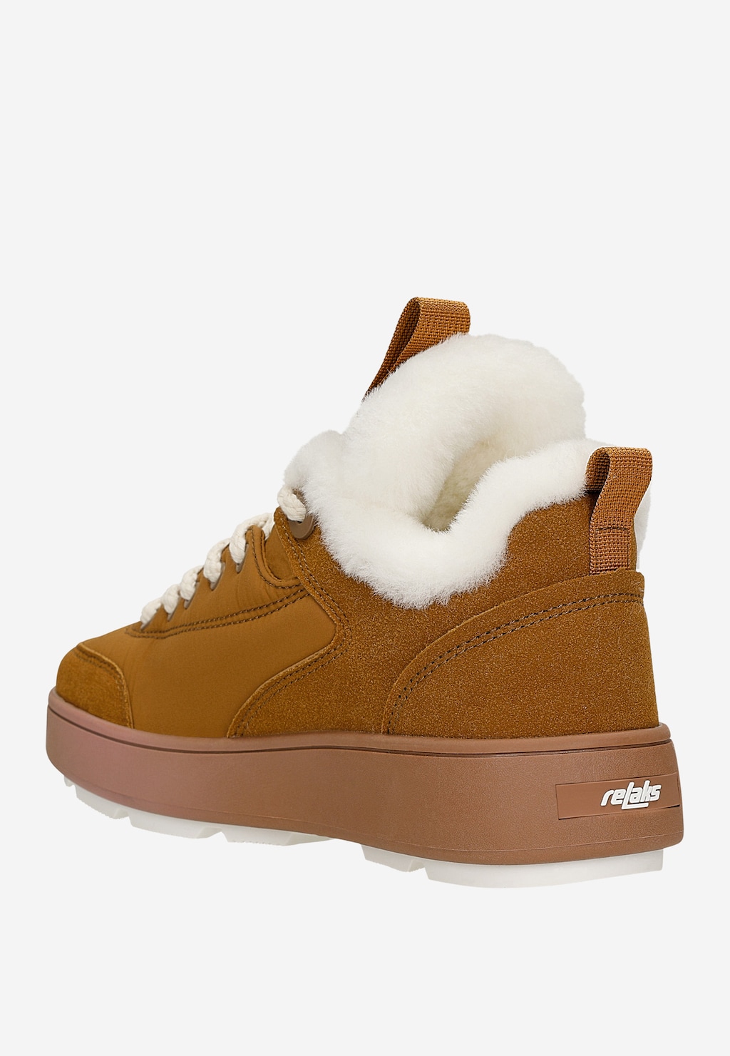 Brązowe niskie trzewiki RELAKS R64012-13 Widok 3