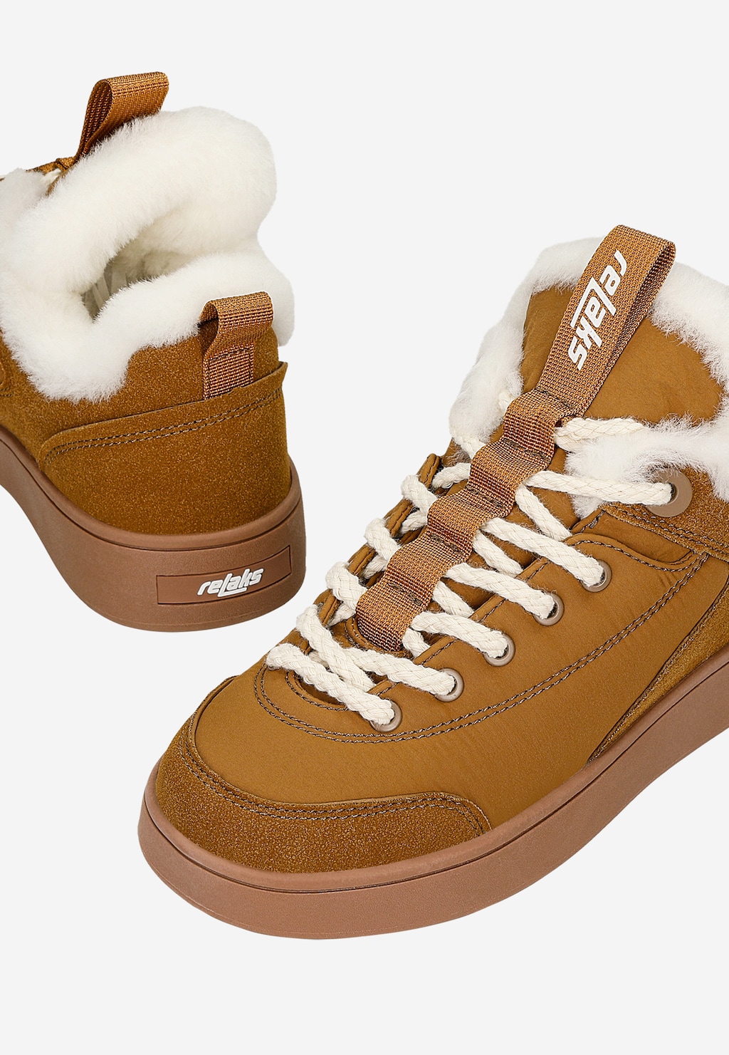 Brązowe niskie trzewiki RELAKS R64012-13 Widok 7