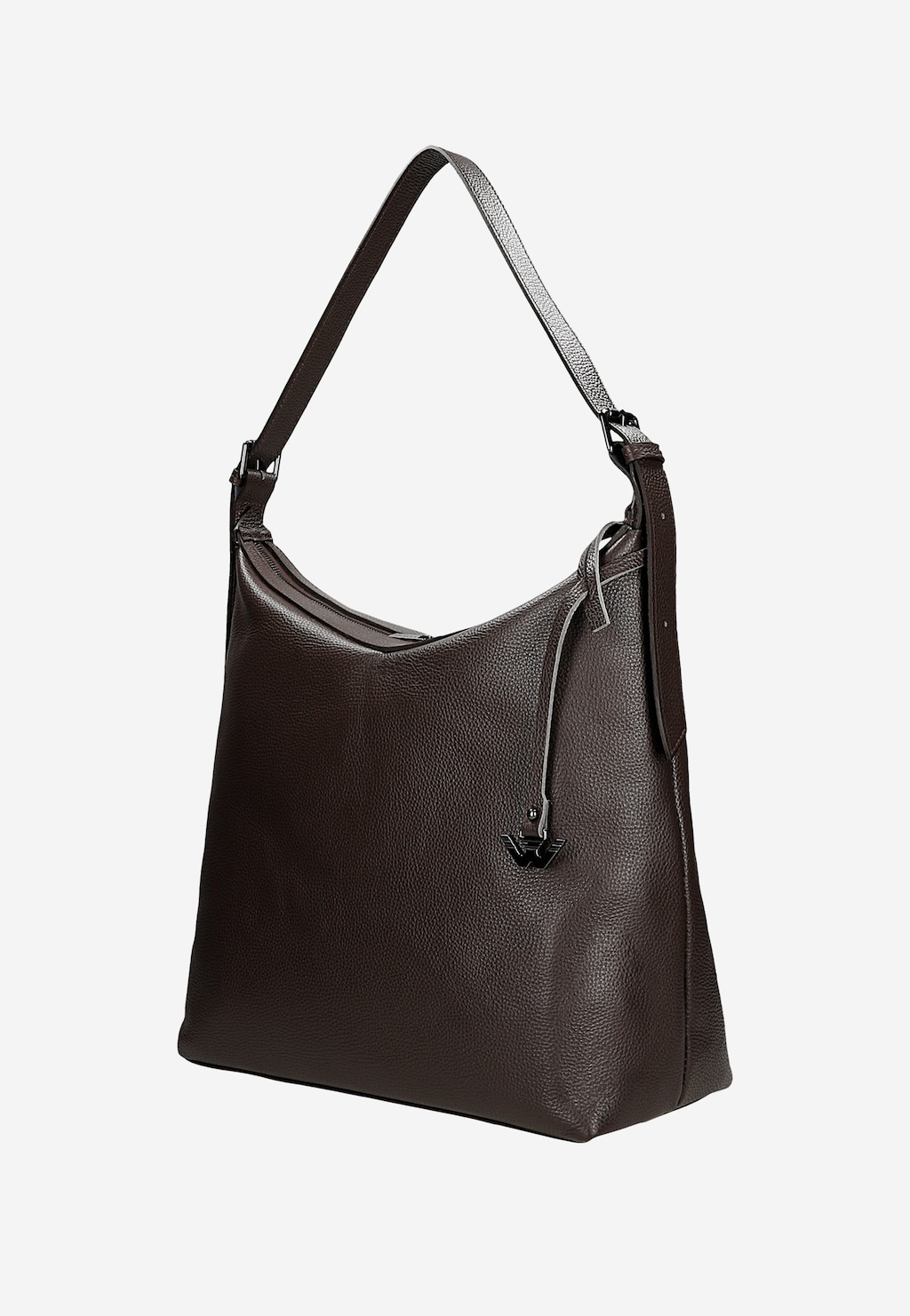 Ciemnobrązowa skórzana torebka damska 80445-52 Widok 2