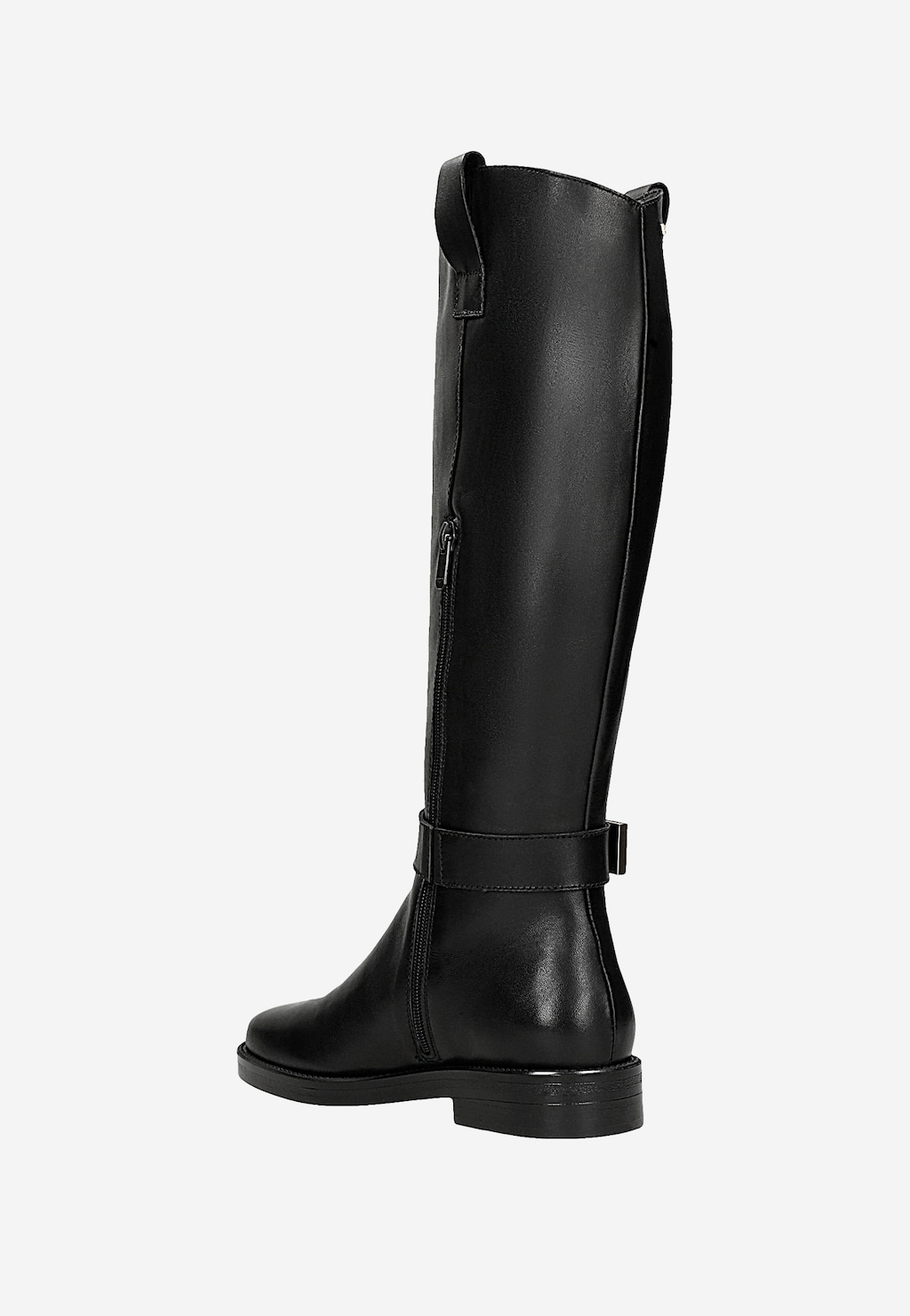 Czarne skórzane oficerki damskie 71117-51 Widok 3