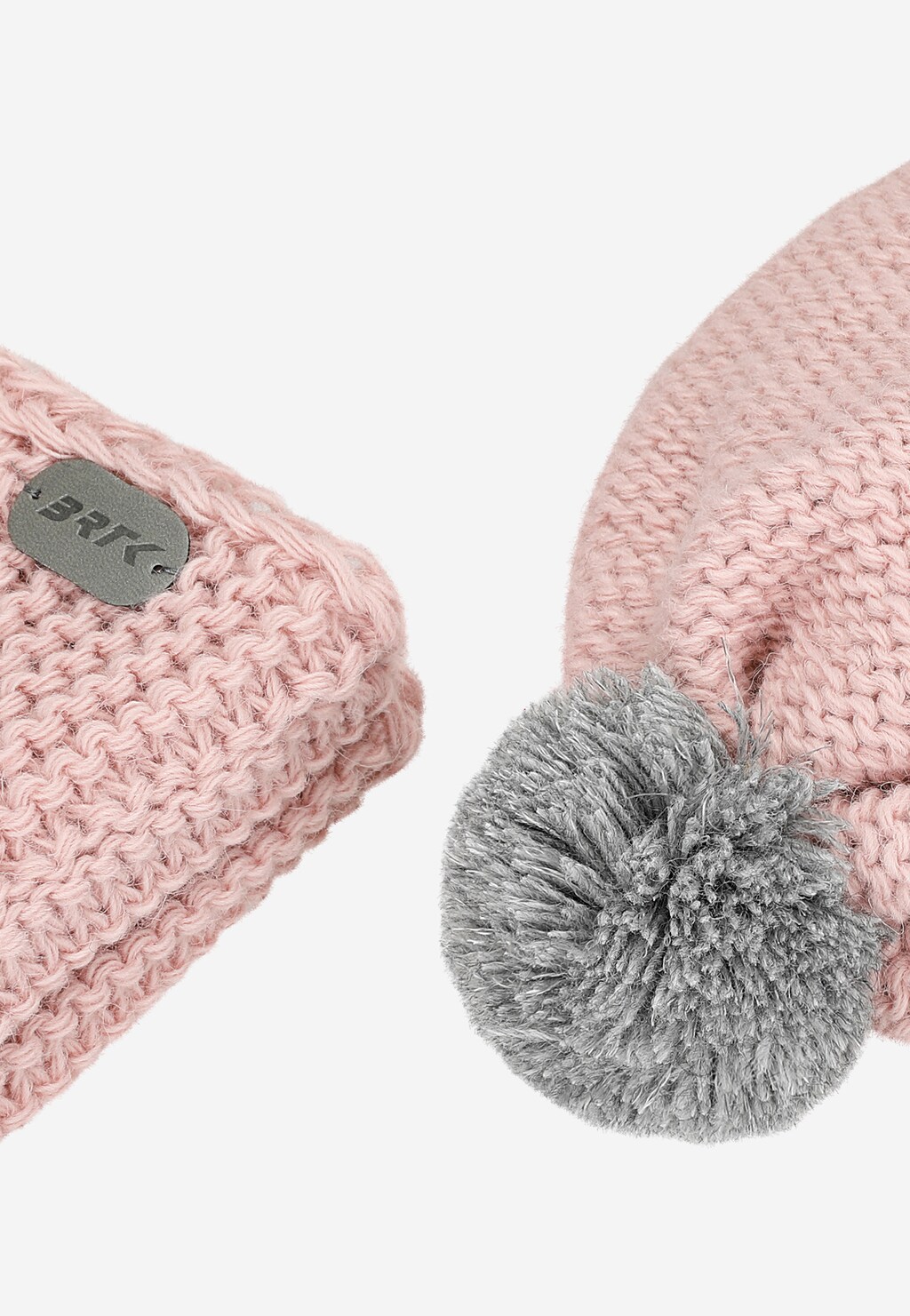 Růžová sada BARTEK pro holčičku čepice s reflexním bambulí + nákrčník Widok 6