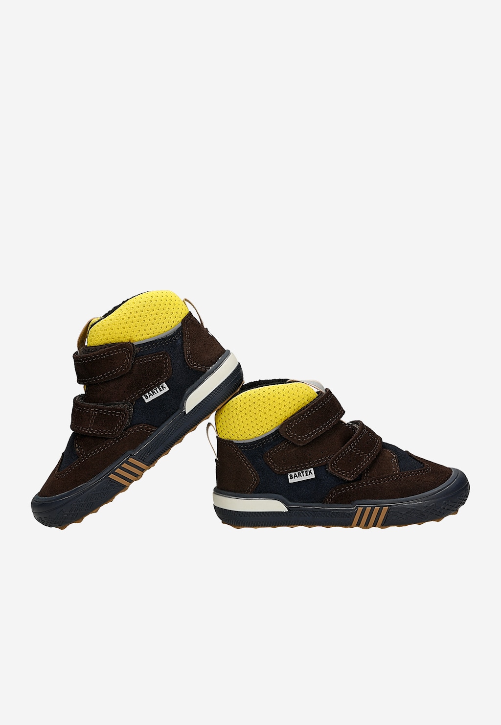 Brązowe trzewiki z kontrastową wstawką BARTEK 021704-028 II Widok 6