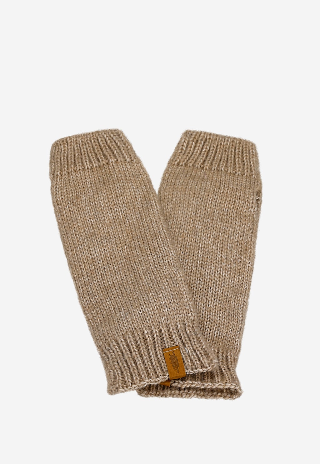 Světle hnědé dámské palčáky RELAKS z merino vlny a bavlny R95006-83 Widok 1